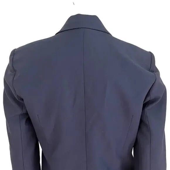 NWT ZARA Double Breasted Menswear Style Blazer in Midnight blue SZ S
